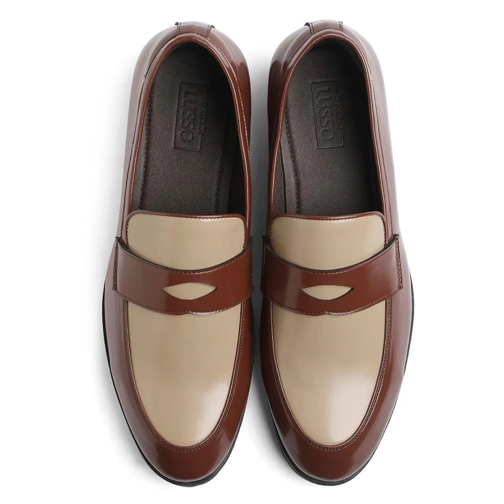 Brune - Featherlite Tan Penny Loafers