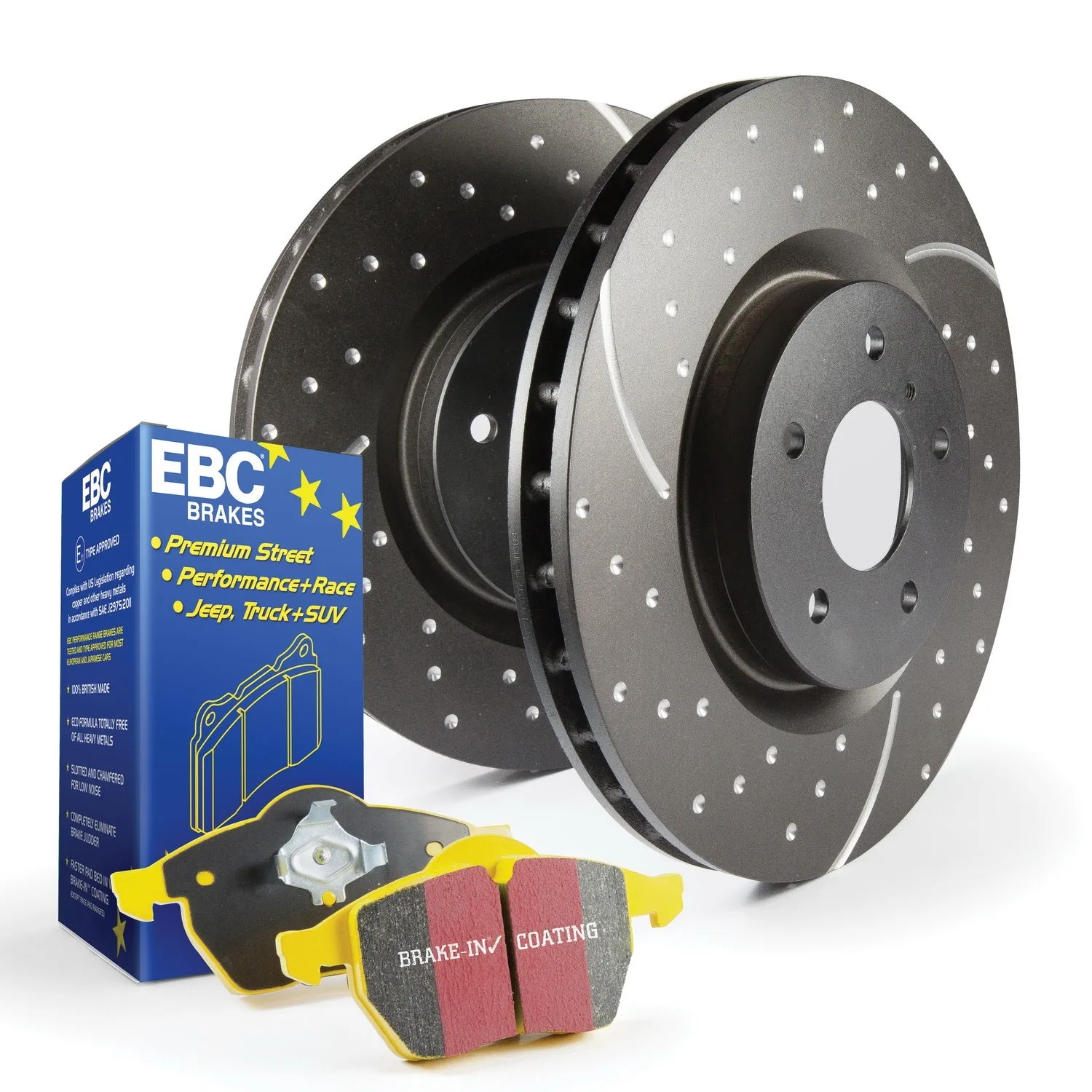 EBC Brakes S5KR1149 S5 Kits Yellowstuff And GD Rotors