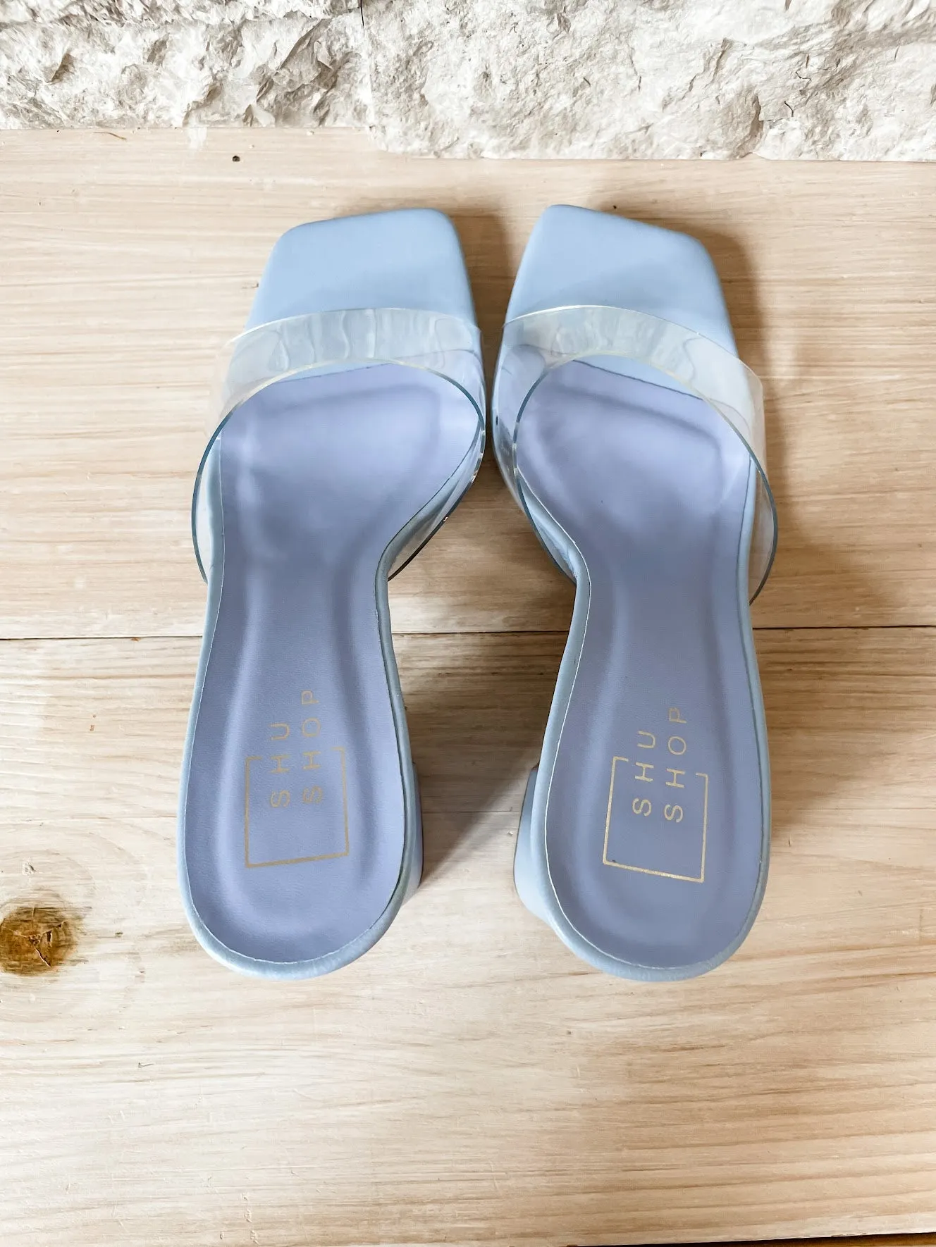 Gloria Heels in Light Blue (6-10)