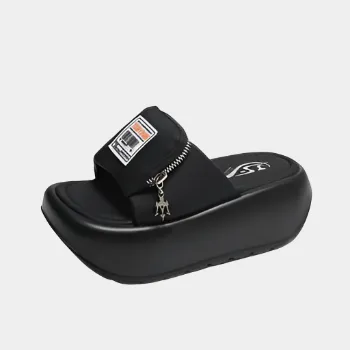 Joskaa 2024 New Chunky Heel Sandals Black