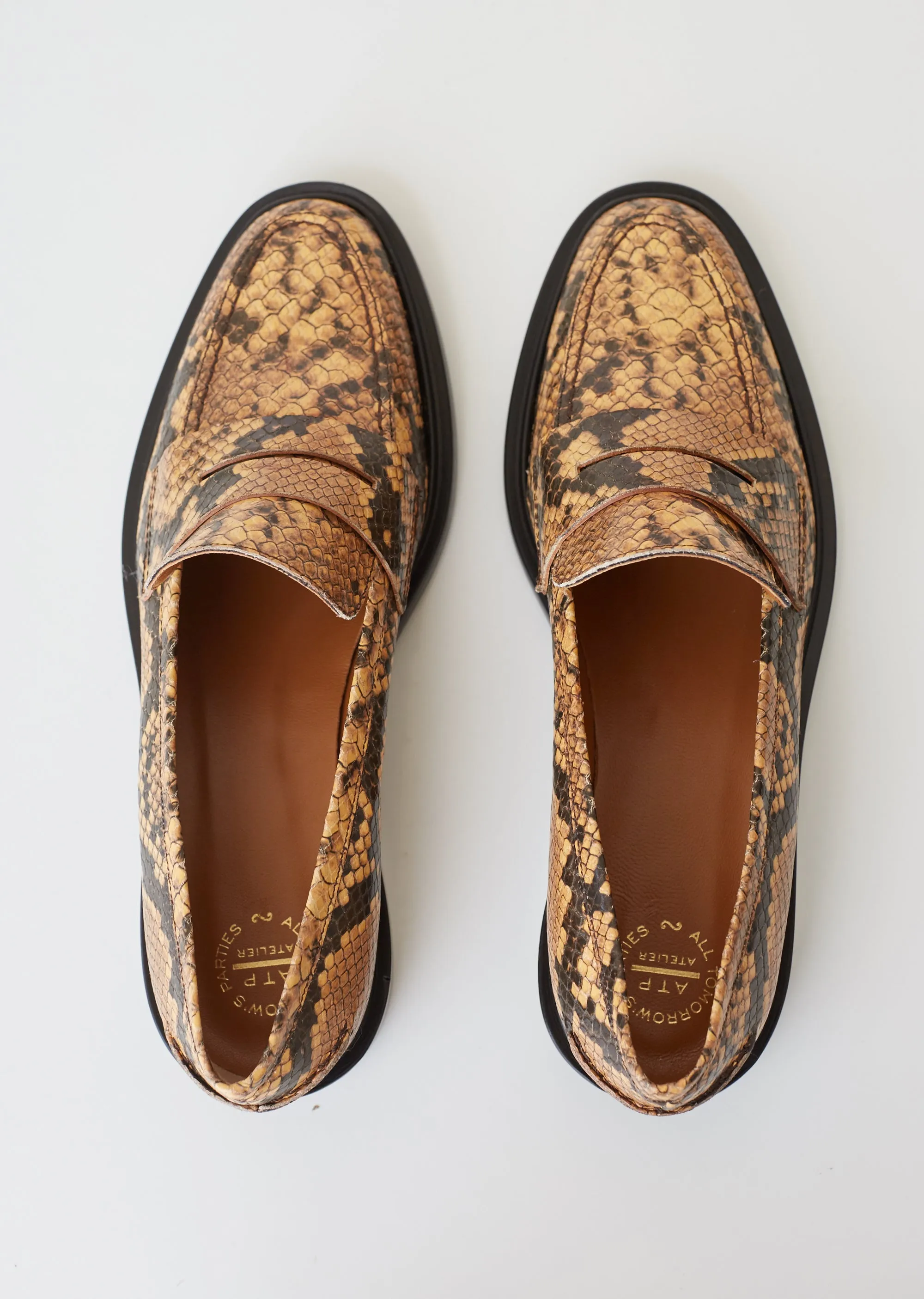 Monti Printed Snake Loafers