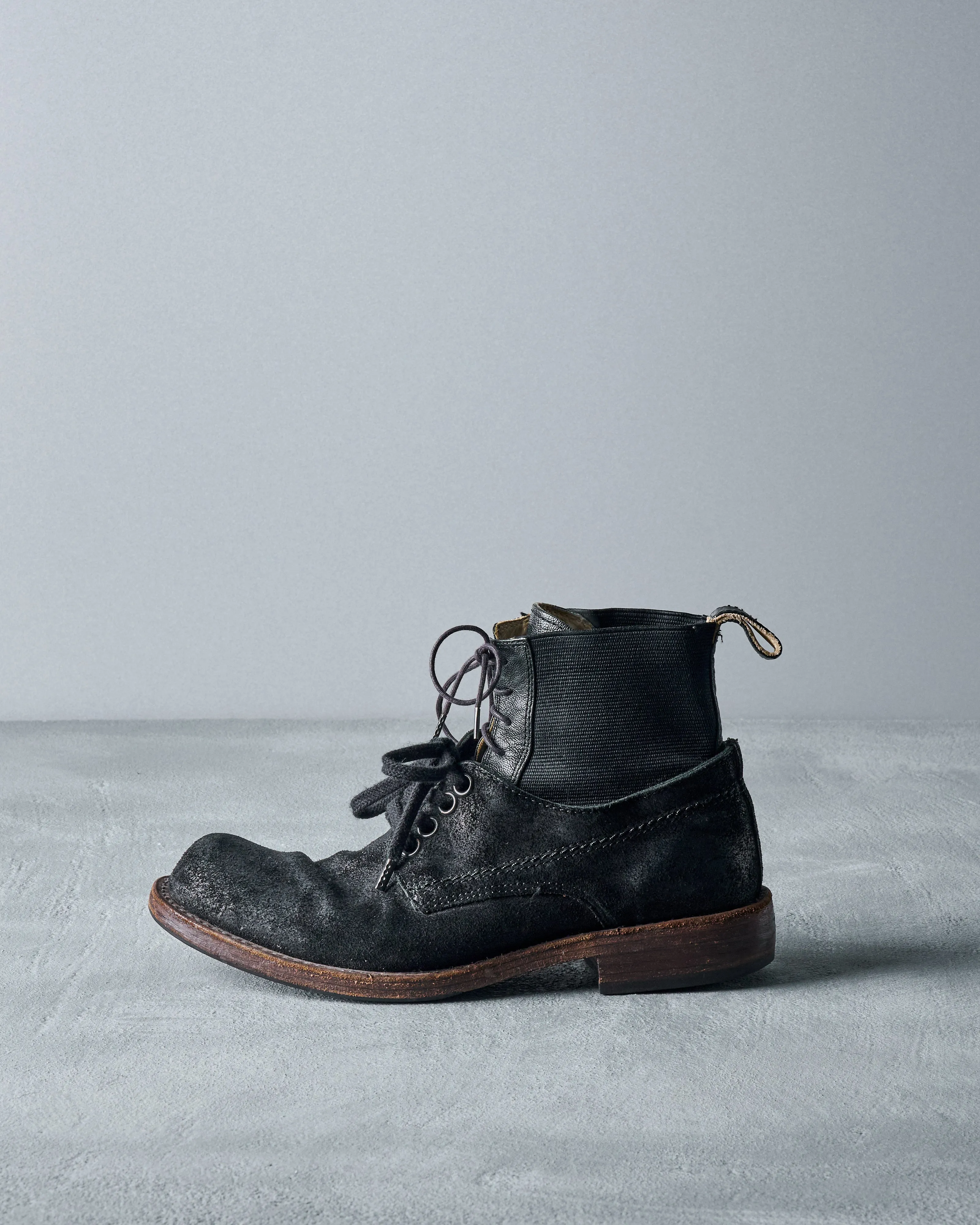 Number (N)ine SS 2008 "BIRDS" Double-layered boots