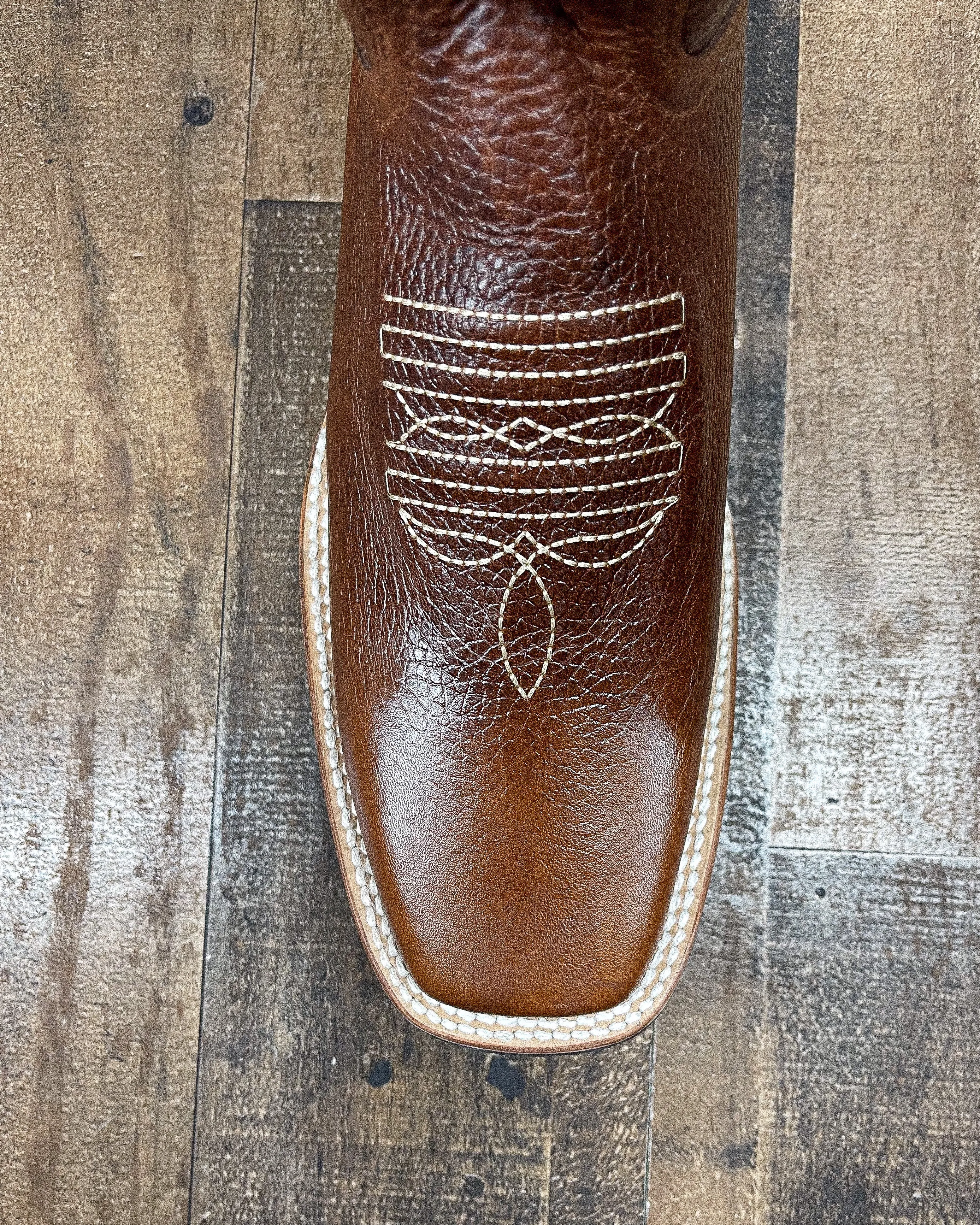 "DARTANIAN" COGNAC | MEN SQUARE TOE COWBOY BOOTS