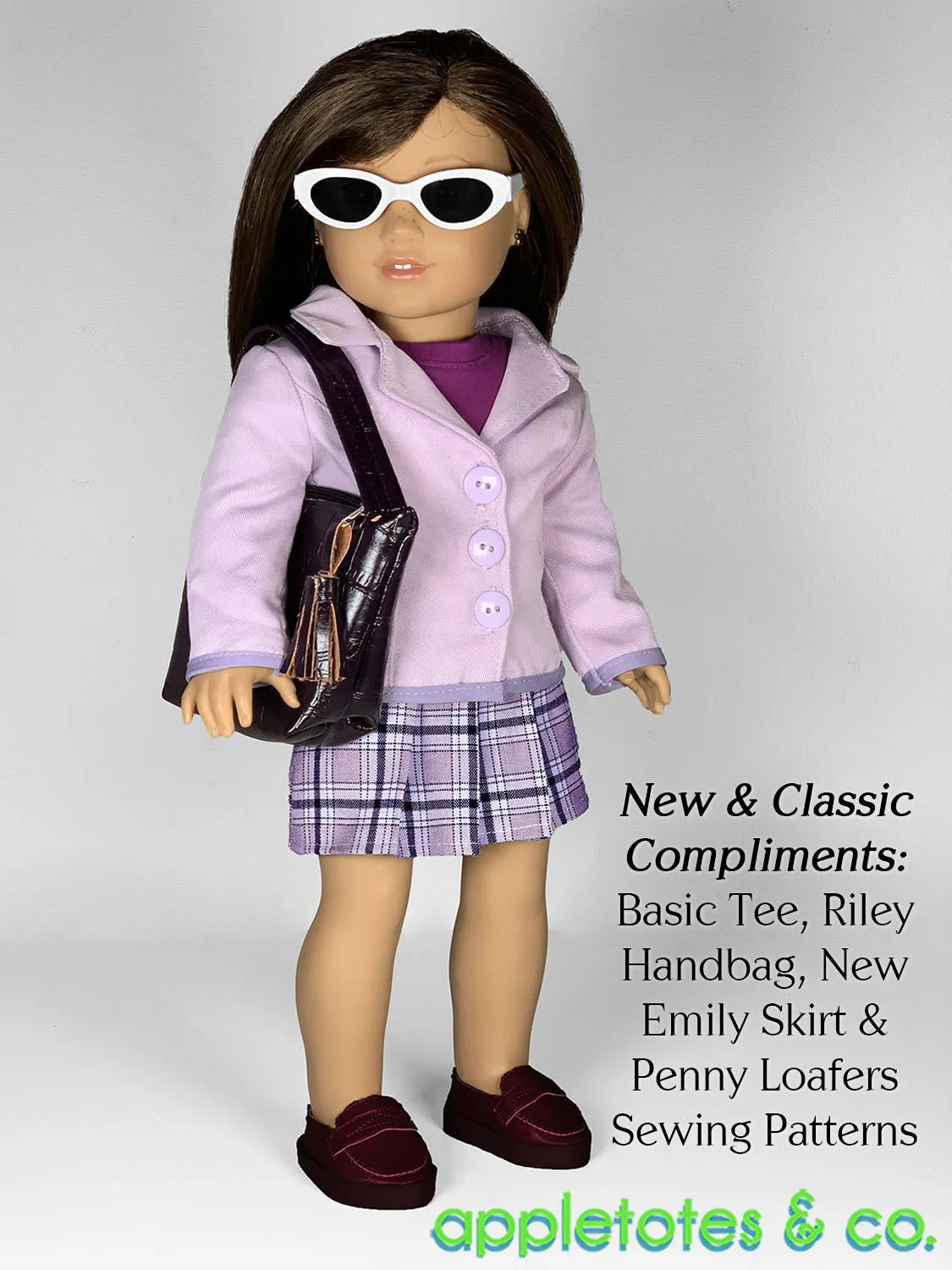 Reversible Cher Jacket 18 Inch Doll Sewing Pattern