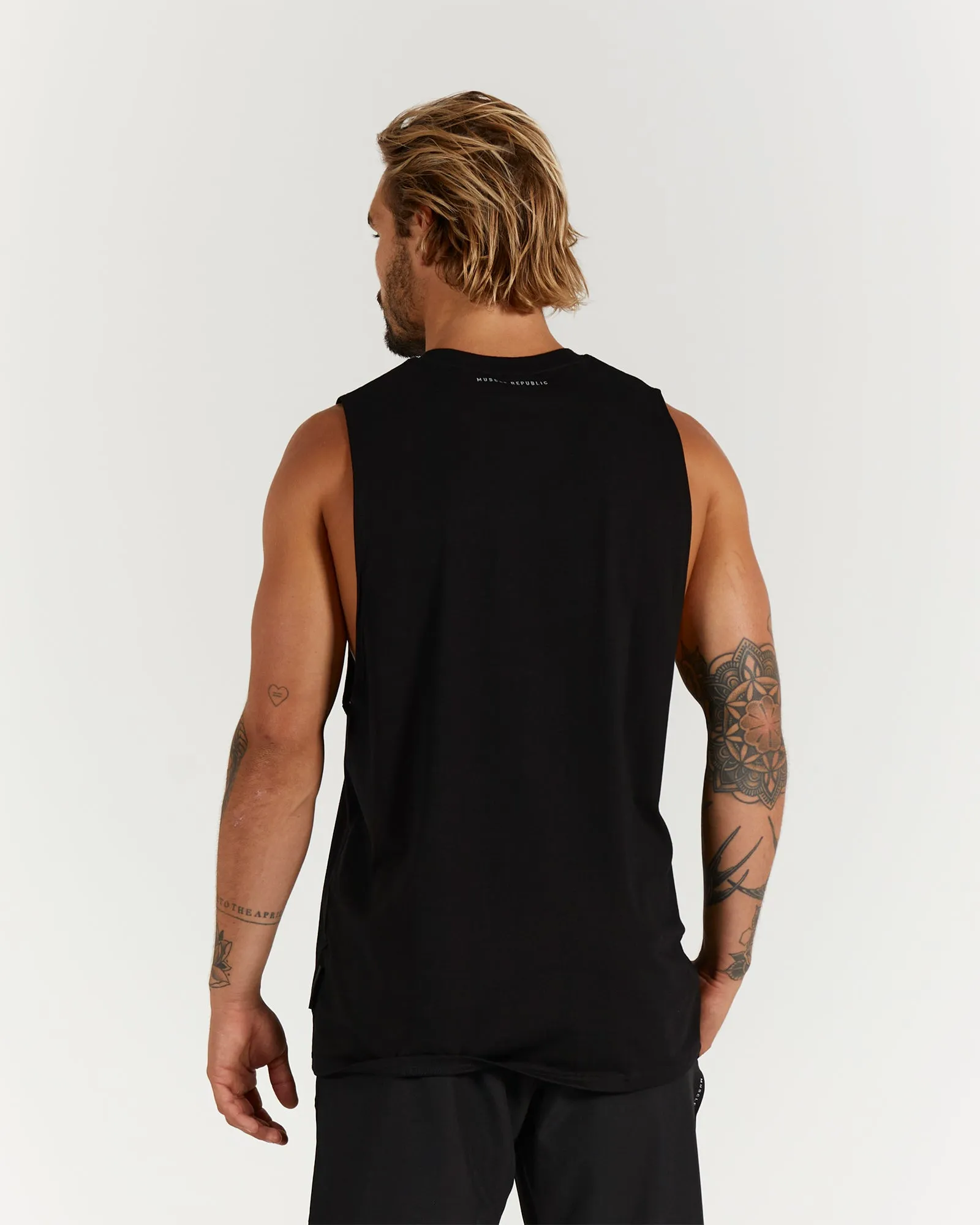 ROCKY MUSCLE TANK - BLACK